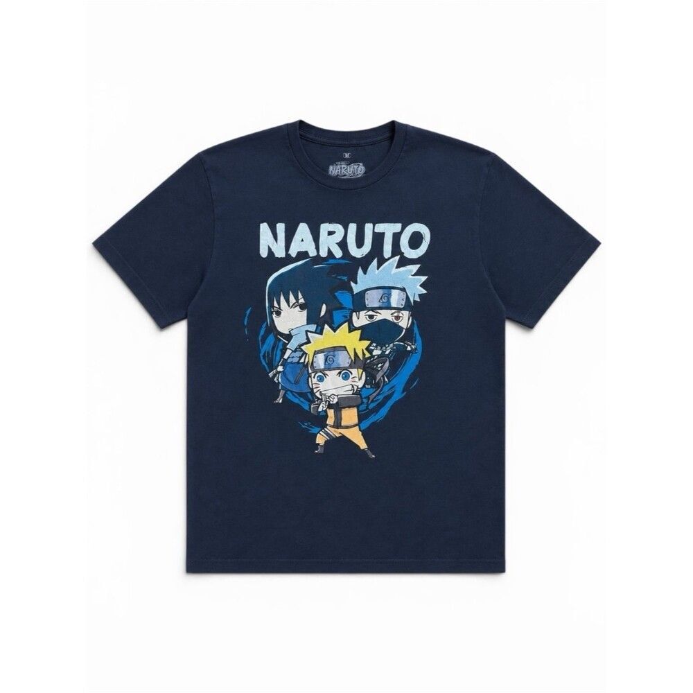 Ripple Junction Naruto Shippuden Graphic T-Shirt Men’s M Black Anime Chibi Tee